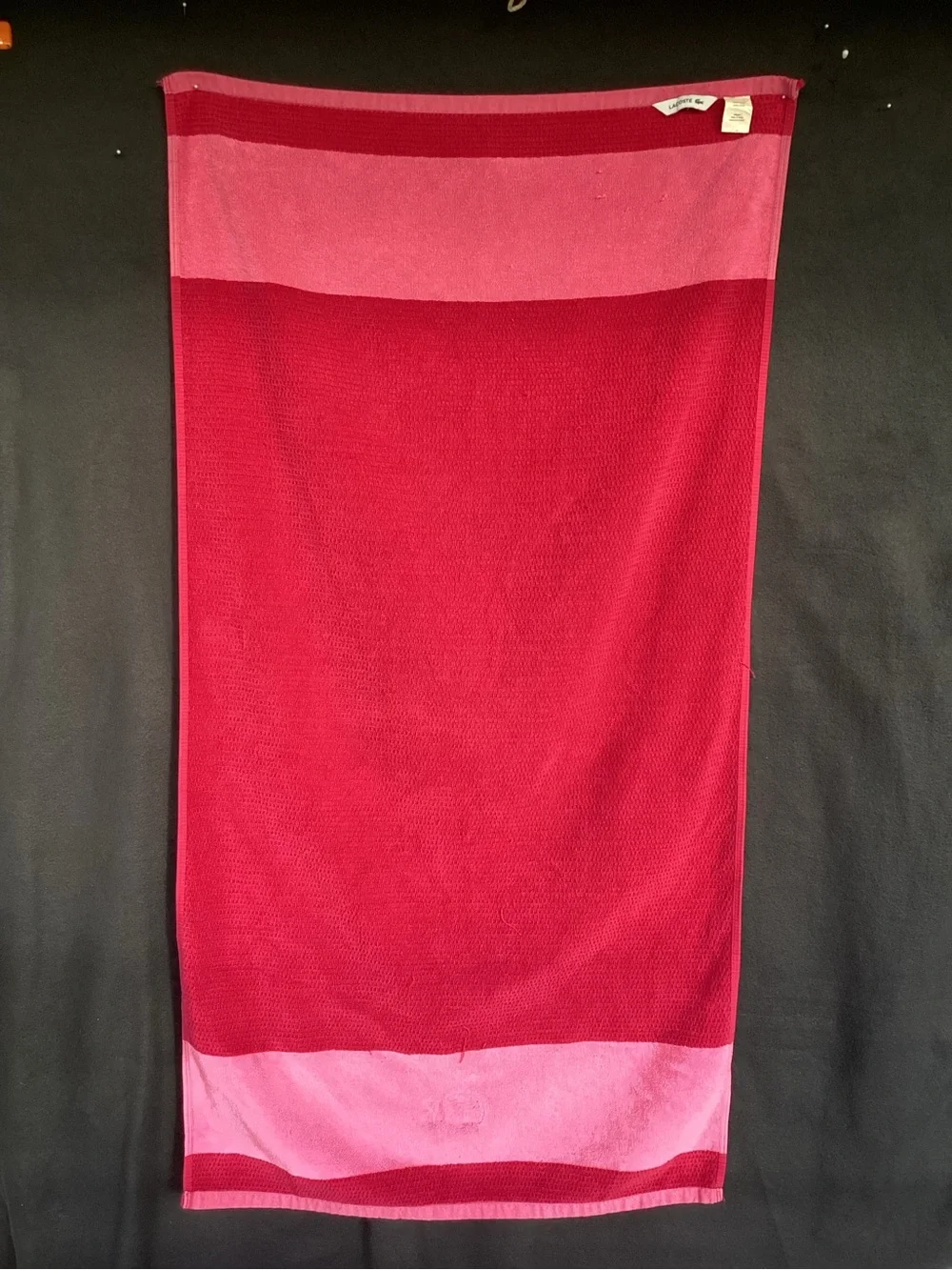 Vintage Lacoste Pink towel